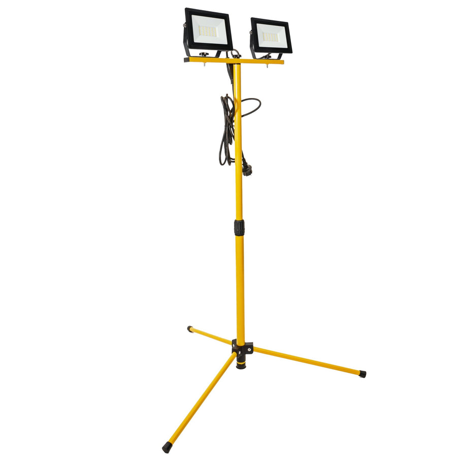 ProWork DUO Tripod LED werklampen op statief - In hoogte verstelbaar - 6370 lm Bouwlampen led.gl