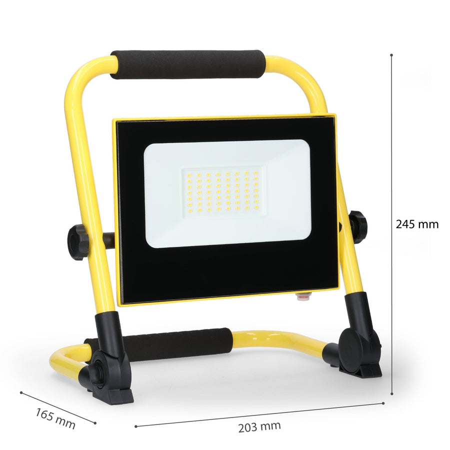 LED's Work Bouwlamp 1400 - Inklapbaar & Draaibaar - Stof- en waterbestendig - 20W Werklampen led.gl