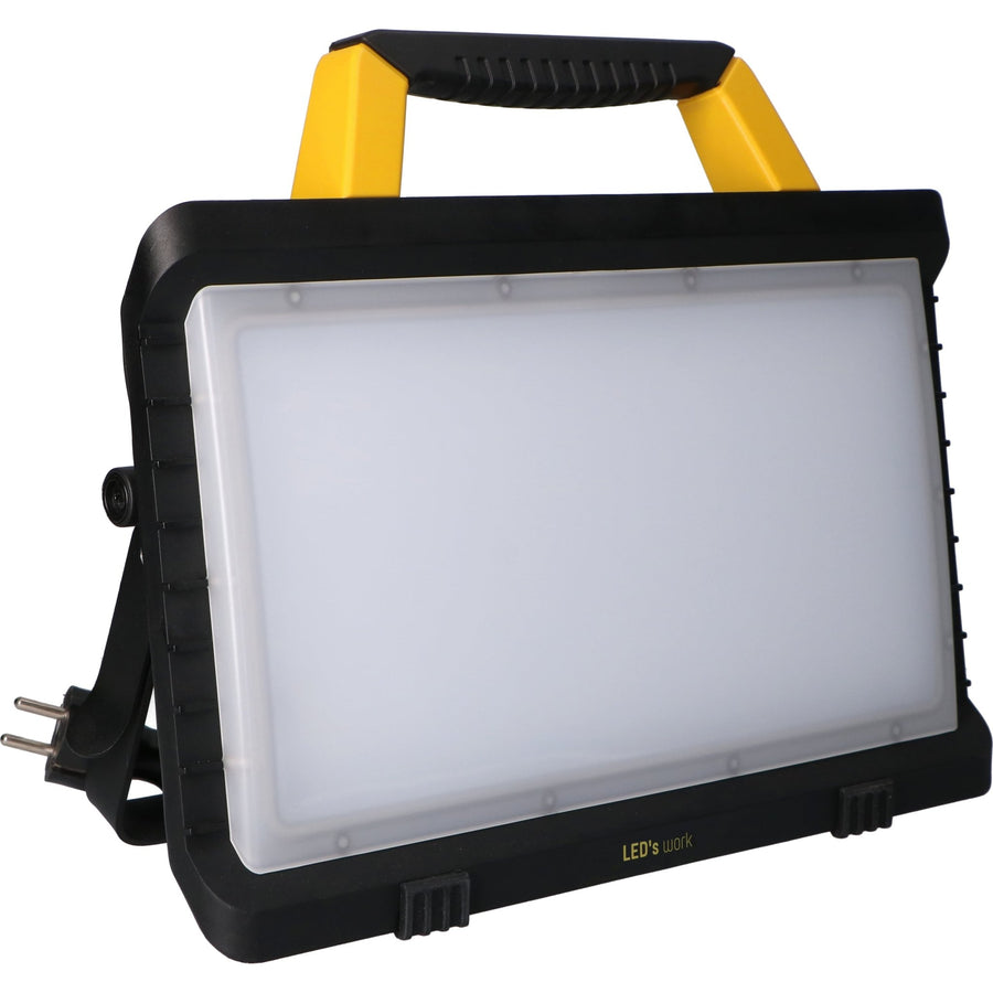 LED's Work Bouwlamp 5000 - 2 extra stopcontacten - 3 meter snoer - IP54 water- en stofbestendig Bouwlampen led.gl