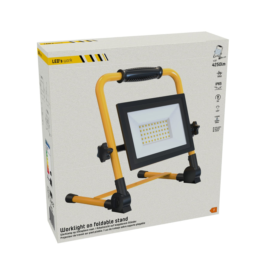 LED's Work Werklamp 4250 - 3 meter snoer - Olie- en zuurbestendige kabel - IP65 waterdicht - 50W Bouwlampen led.gl