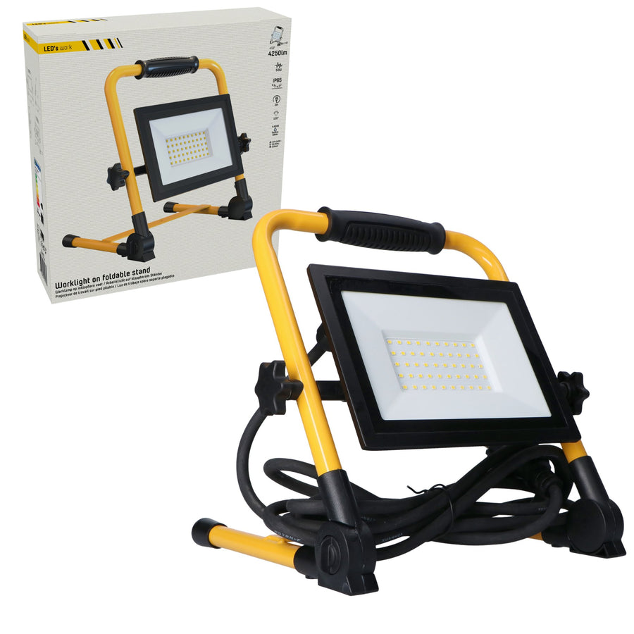 LED's Work Werklamp 4250 - 3 meter snoer - Olie- en zuurbestendige kabel - IP65 waterdicht - 50W Bouwlampen led.gl