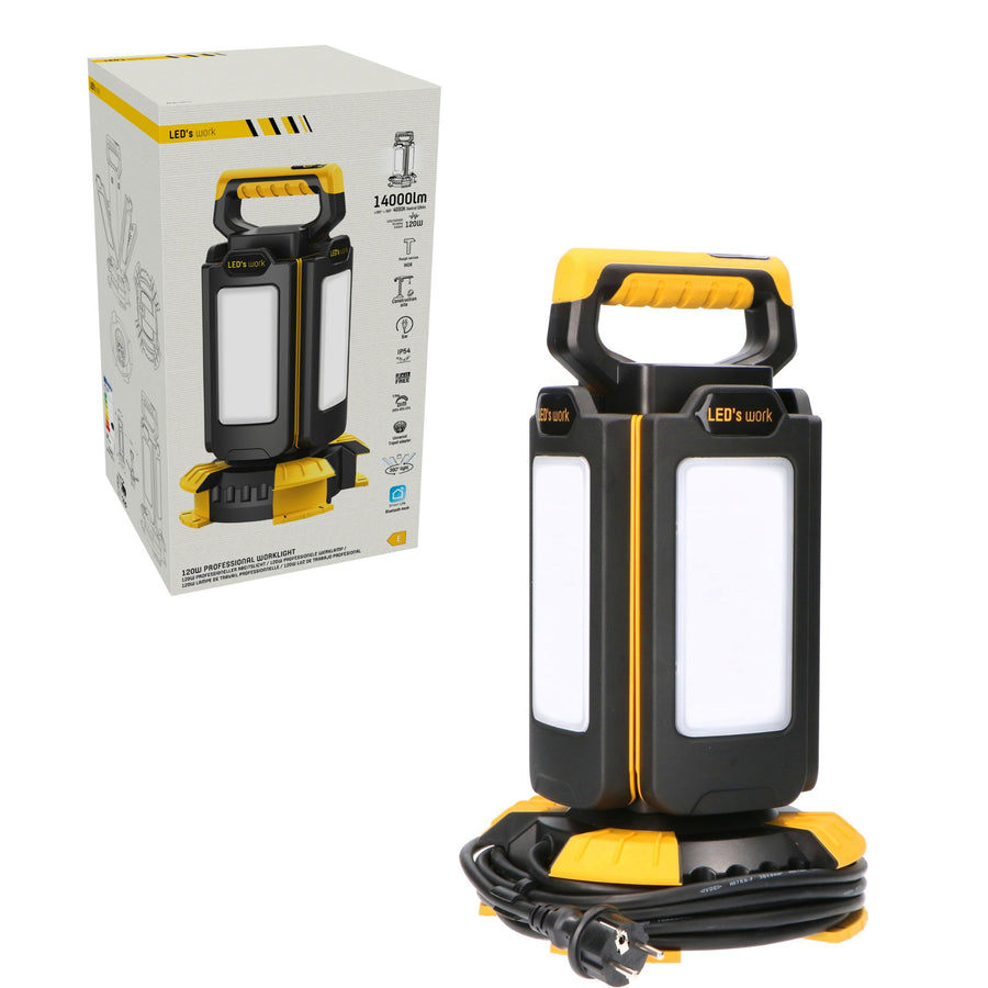 LED's Work NovaLight Bouwlamp 14000 - 4 lichtpunten - Dimbaar - IP54 waterdicht en stofdicht Bouwlampen led.gl