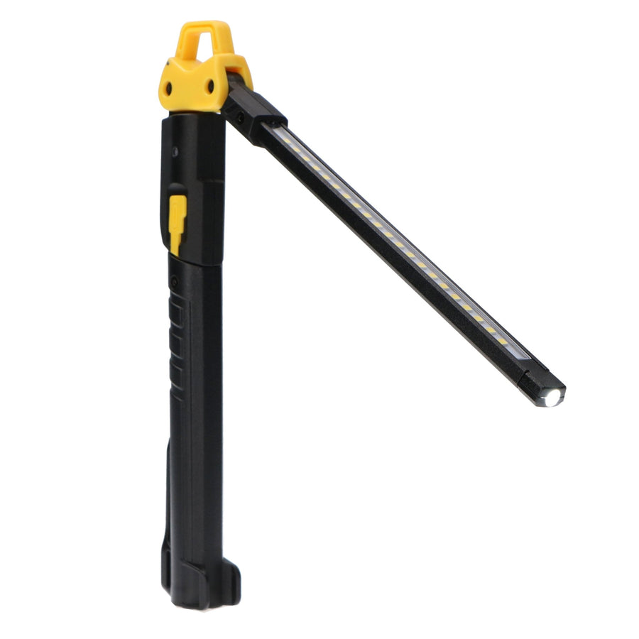 LED's Work Oplaadbare Looplamp 500 - Inspectielamp - Inklapbaar & Draadloos - Met magneet en haak Bouwlampen led.gl