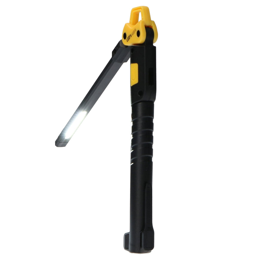 LED's Work Oplaadbare Looplamp 300 - Inspectielamp - Inklapbaar & Draadloos - Met magneet en haak Bouwlampen led.gl