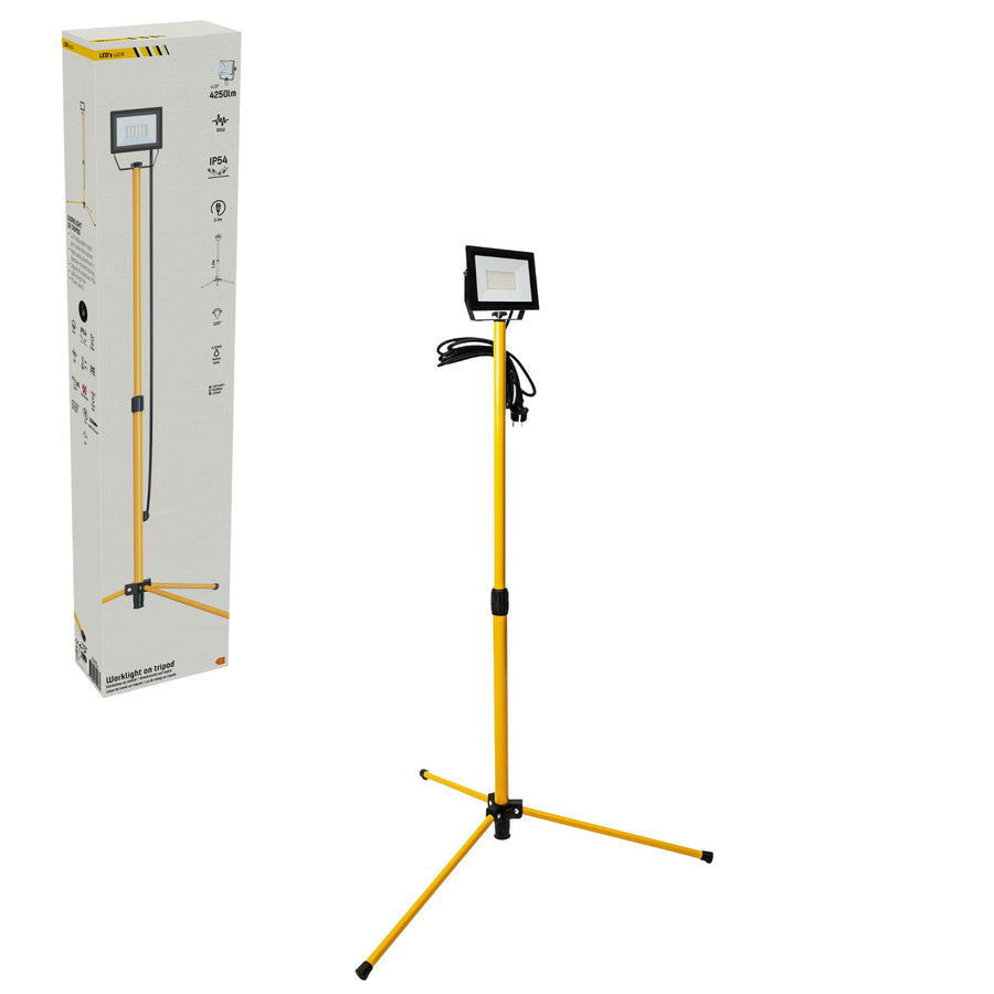LED's Work 1 x 50W Tripod LED Bouwlamp op statief - In hoogte verstelbaar - 4250 lm Bouwlampen led.gl