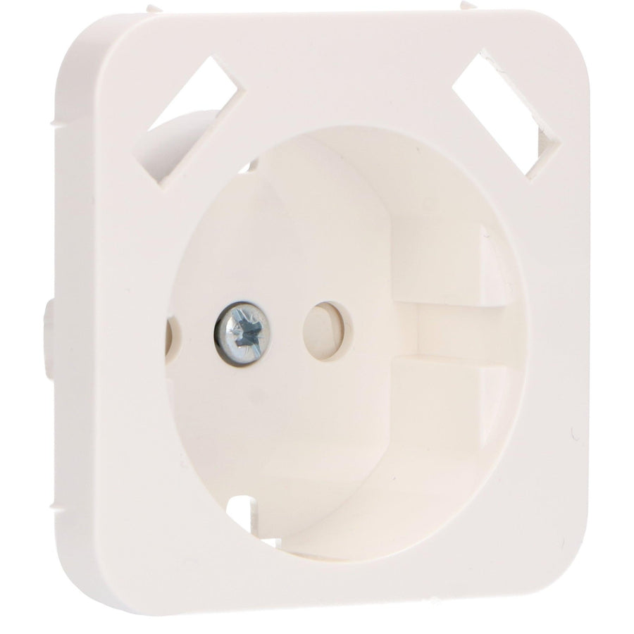 Reflex Inlegplaat rond voor wandcontactdoos met 2 USB - Wit Stekkers led.gl