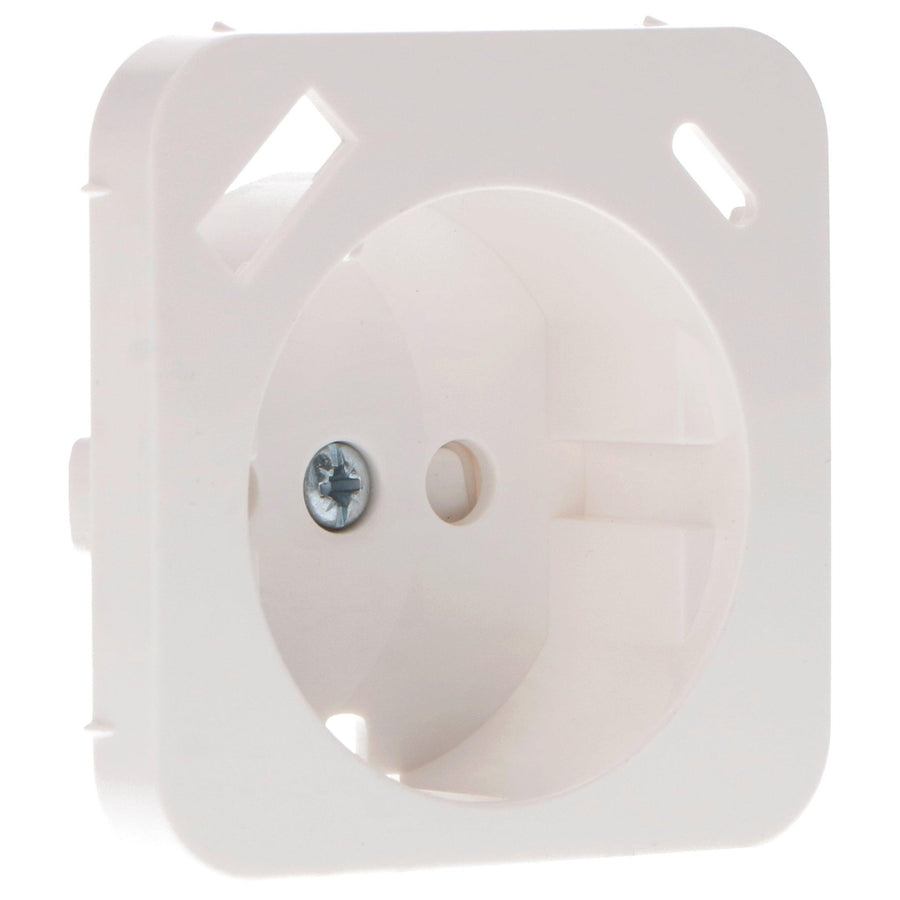 Reflex Inlegplaat rond voor wandcontactdoos met USB-C & USB - Wit Stekkers led.gl