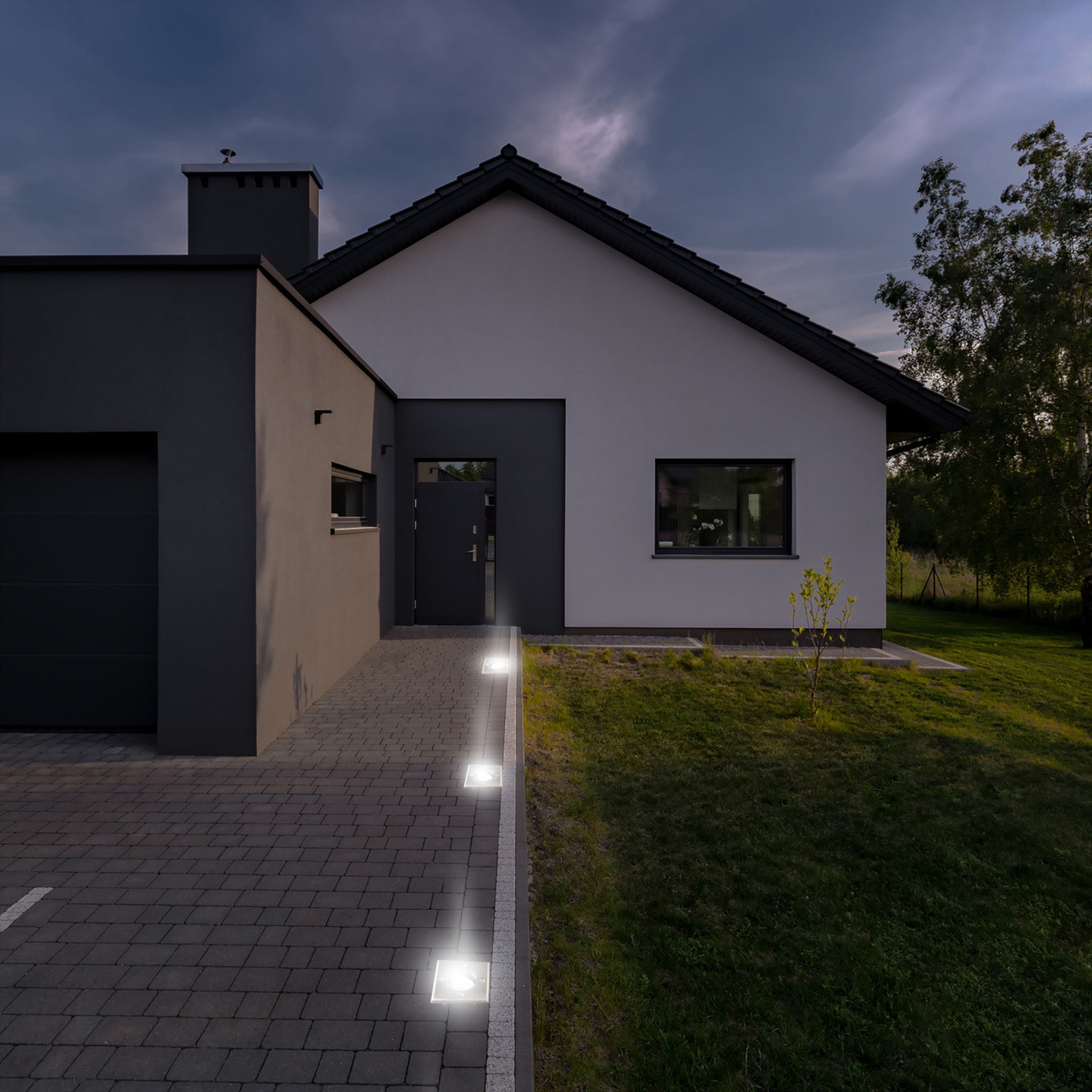 LED's Light RVS LED Grondspot inbouw vierkant - Voor oprit en tuin - IP67 waterdicht - Zilver Grondspotjes led.gl