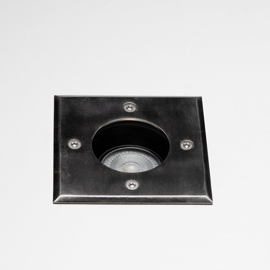 LED's Light RVS LED Grondspot inbouw vierkant - Voor oprit en tuin - IP67 waterdicht - Zilver Grondspotjes led.gl
