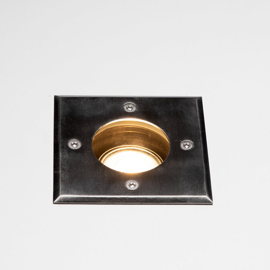 LED's Light RVS LED Grondspot inbouw vierkant - Voor oprit en tuin - IP67 waterdicht - Zilver Grondspotjes led.gl