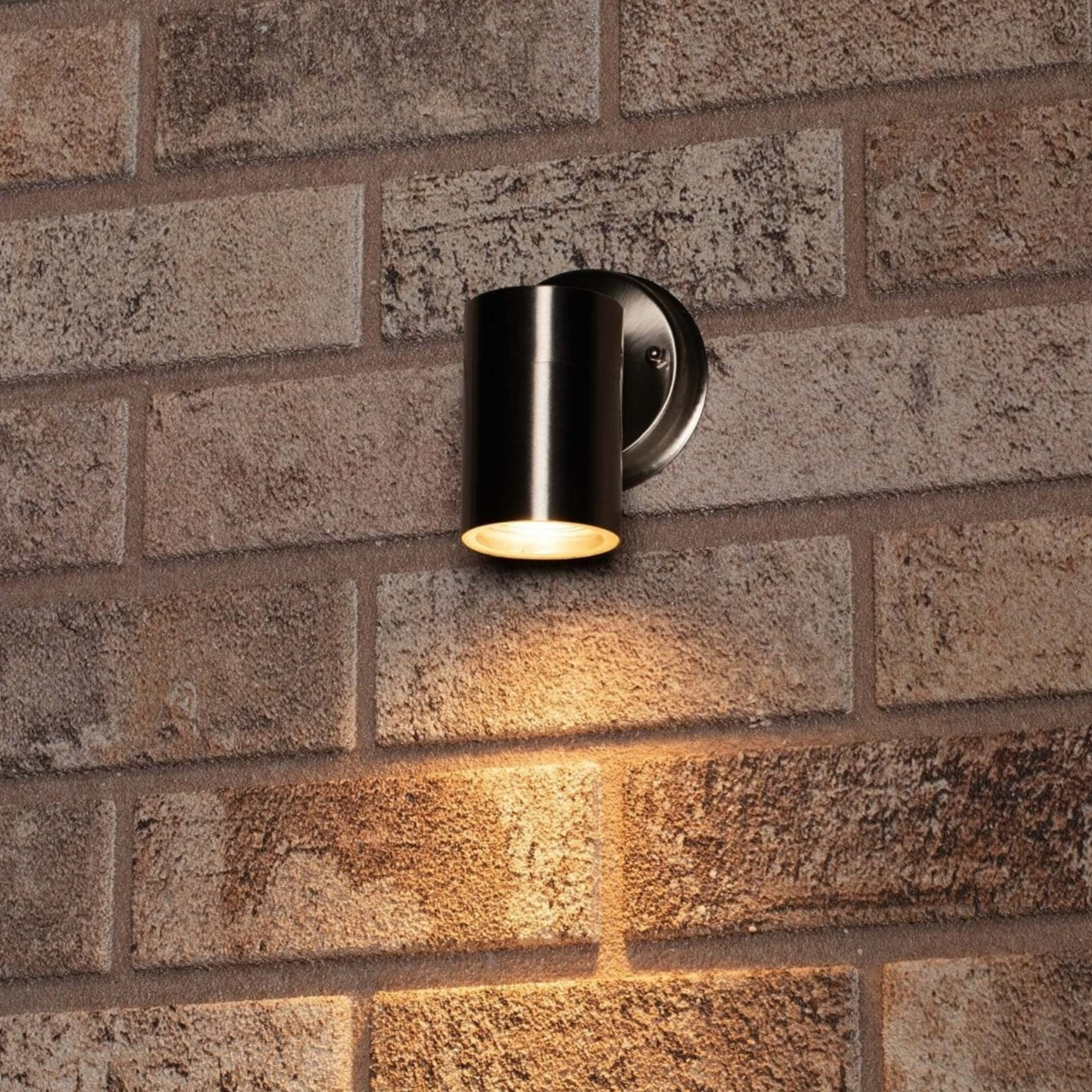 3 pack RVS LED Muurlamp Buiten - Spot met GU10 fitting - Model Monza - IP44 - Zilver Spotjes led.gl
