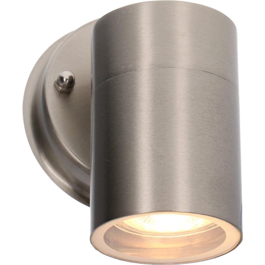 3 pack RVS LED Muurlamp Buiten - Spot met GU10 fitting - Model Monza - IP44 - Zilver Spotjes led.gl