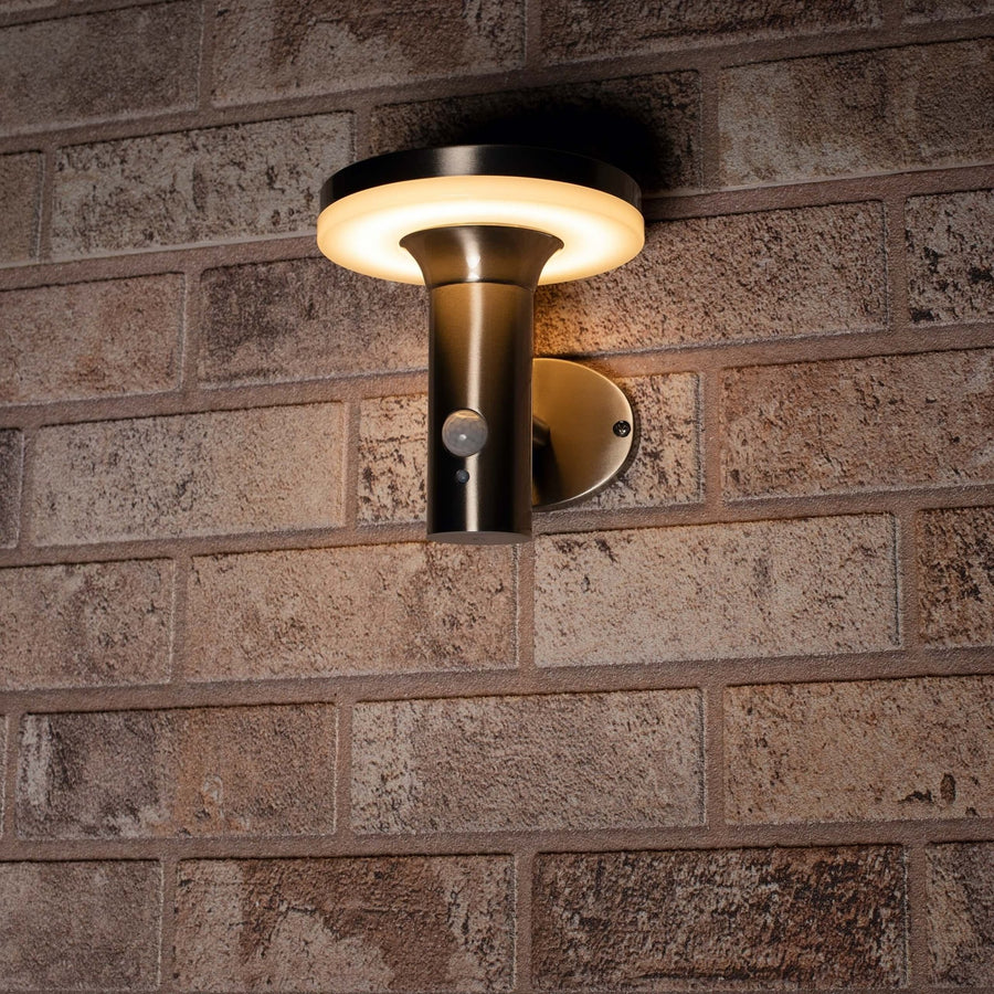 RVS Solar LED Buitenlamp met bewegingssensor - Draadloos - 3 standen - Zilver Buitenlampen led.gl