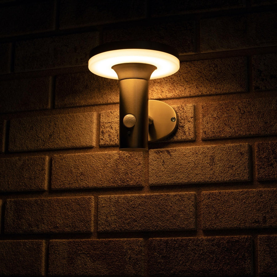 RVS Solar LED Buitenlamp met bewegingssensor - Draadloos - 3 standen - Zilver Buitenlampen led.gl