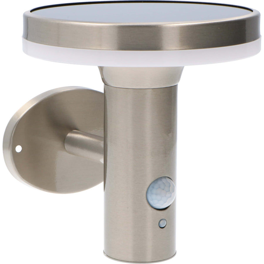 RVS Solar LED Buitenlamp met bewegingssensor - Draadloos - 3 standen - Zilver Buitenlampen led.gl