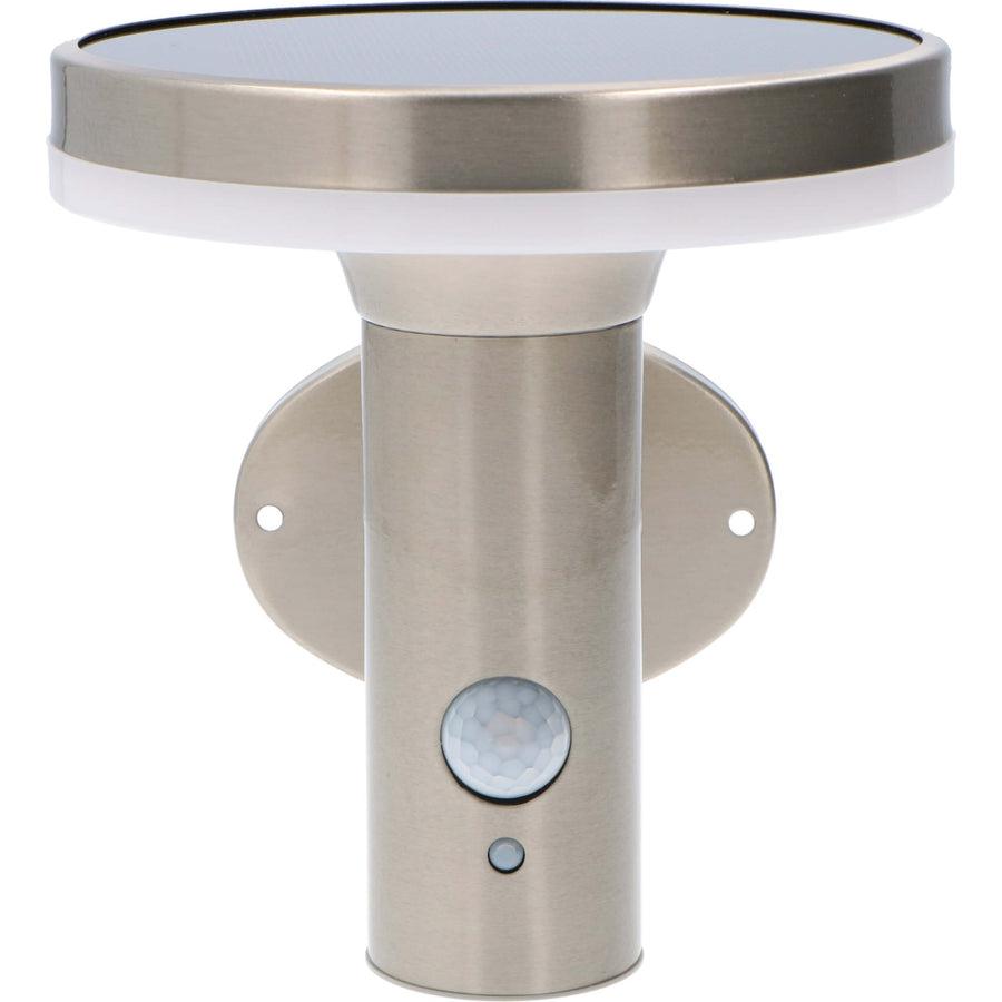 RVS Solar LED Buitenlamp met bewegingssensor - Draadloos - 3 standen - Zilver Buitenlampen led.gl