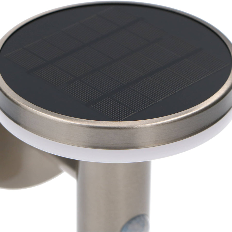 RVS Solar LED Buitenlamp met bewegingssensor - Draadloos - 3 standen - Zilver Buitenlampen led.gl