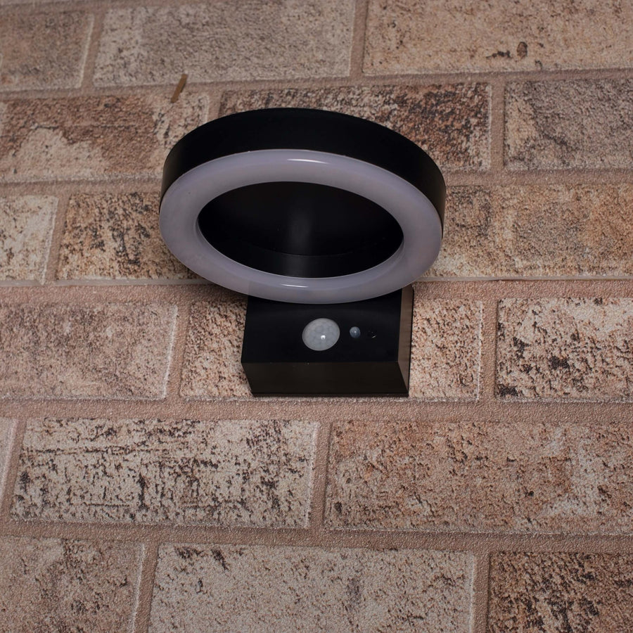 RVS Solar LED Buitenlamp met bewegingssensor - Draadloos - 3 standen - Zwart Buitenlampen led.gl