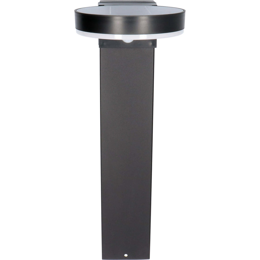 LED's Light RVS Solar LED Tuin Lantaarnpaal met Bewegingssensor - Draadloos - 3 standen - Zwart Lantaarns led.gl