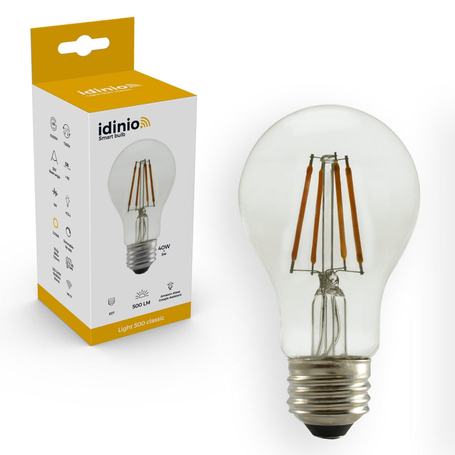 Smart LED Lamp E27 helder - Dimbaar warm wit licht - Bedienbaar met App Slimme lampen led.gl