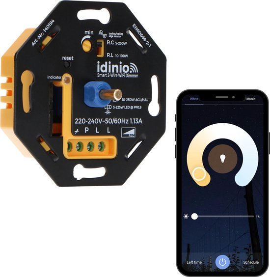 Smart WIFI dimmer met App - LED Dimmer - Fase afsnijding - Fase aansnijding Smart home led.gl