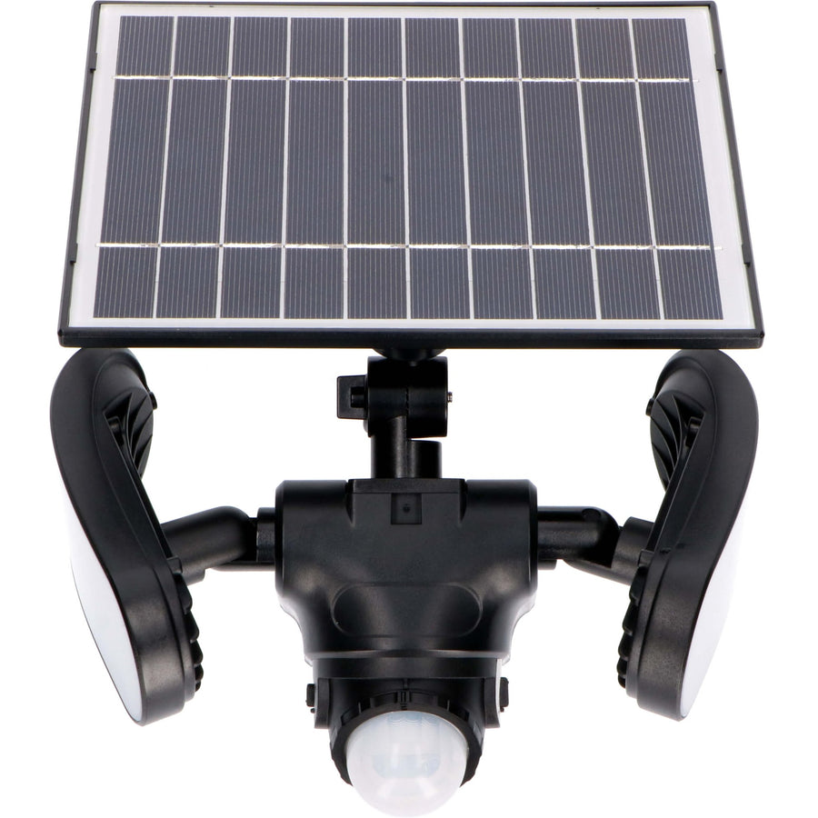 LED's Light Solar LED Buitenlamp met Bewegingssensor - 2 lichts - Automatisch aan/uit - Afneembaar paneel - Zwart Buitenlampen led.gl