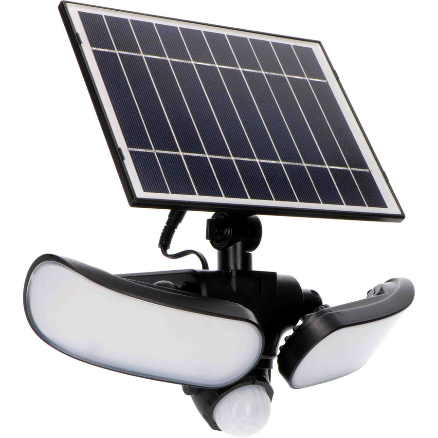 LED's Light Solar LED Buitenlamp met Bewegingssensor - 2 lichts - Automatisch aan/uit - Afneembaar paneel - Zwart Buitenlampen led.gl