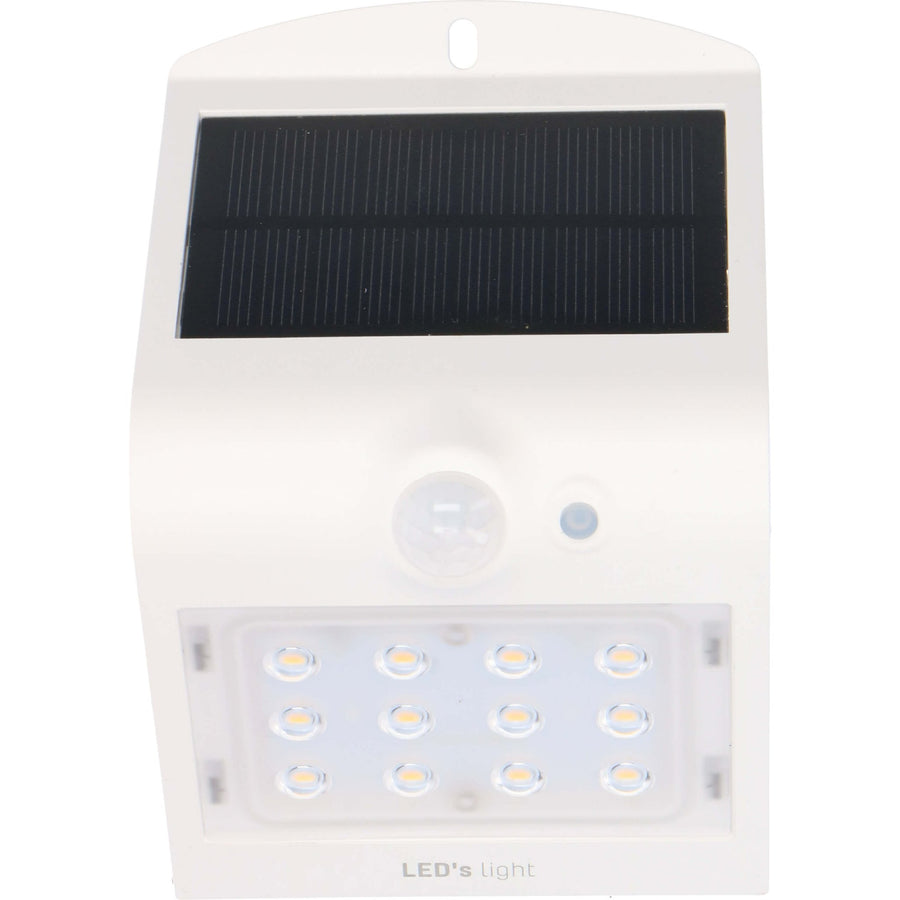 LED's Light Solar LED Wandlamp met Bewegingssensor 220 - 3 lichtstanden - Automatisch aan/uit - Wit Buitenlampen led.gl