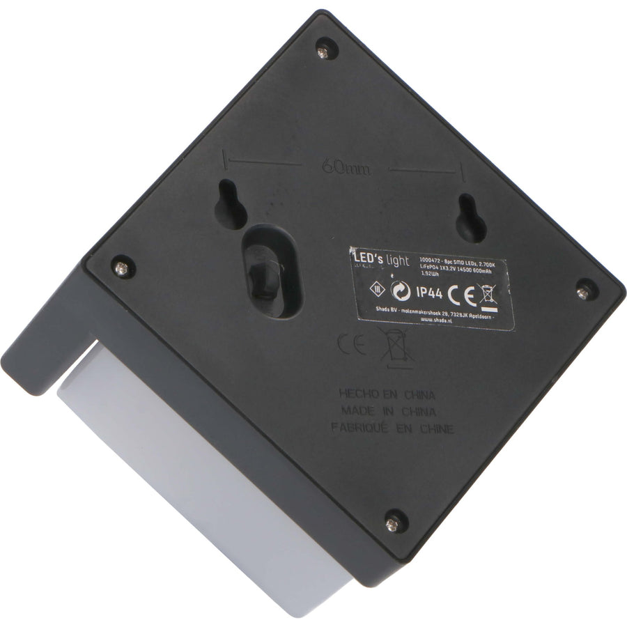 LED's Light Solar LED Buitenlamp met Bewegingssensor - Draadloos op zonne-energie - Zwart - IP44 Buitenlampen led.gl