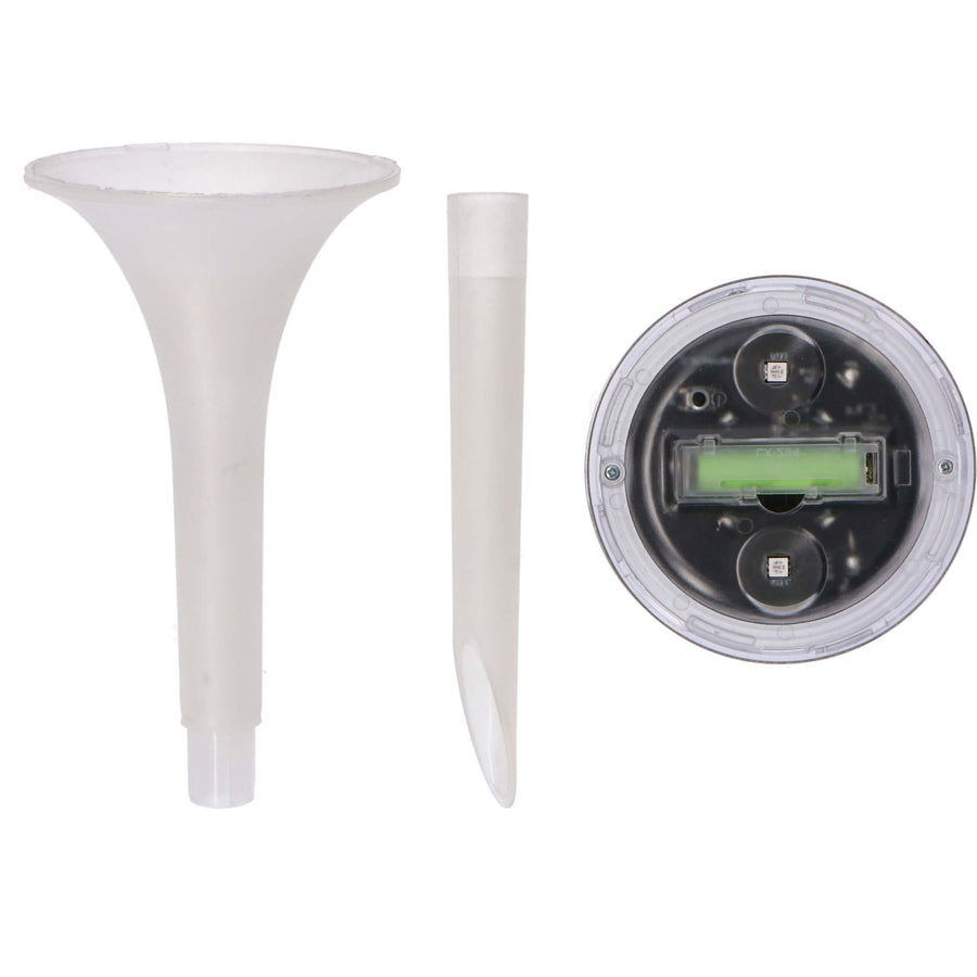 Solar LED Prikspot met sensor - Warm wit + RGB - Auto aan/uit - Tours - 32 cm Prikspotjes led.gl