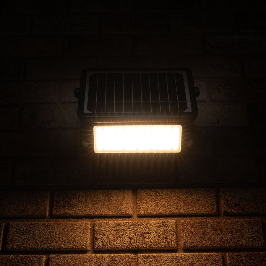 LED's Light Solar LED Schijnwerper met Bewegingssensor - 3 standen - Draadloos - 1080 Lumen - Zwart Buitenlampen led.gl