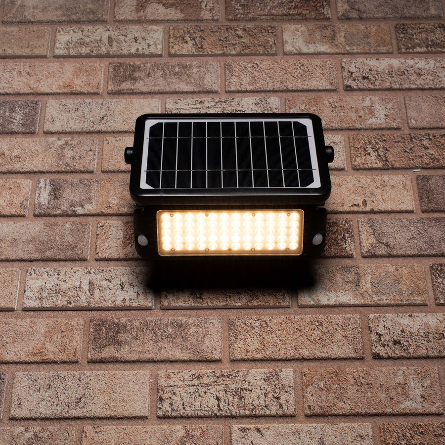 LED's Light Solar LED Schijnwerper met Bewegingssensor - 3 standen - Draadloos - 1080 Lumen - Zwart Buitenlampen led.gl