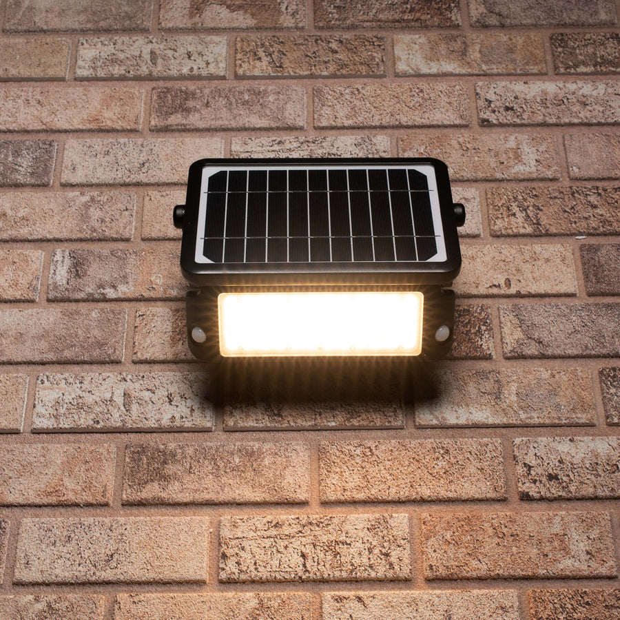 LED's Light Solar LED Schijnwerper met Bewegingssensor - 3 standen - Draadloos - 1080 Lumen - Zwart Buitenlampen led.gl