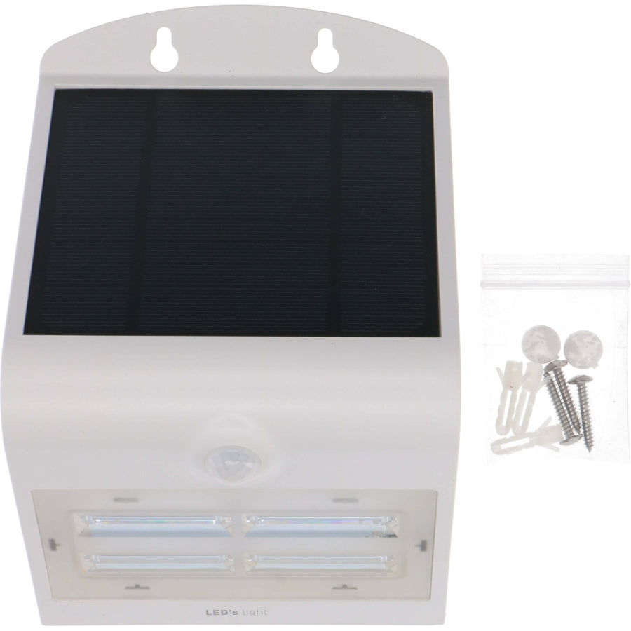 LED's Light Solar LED Wandlamp met Bewegingssensor 400 - 3 lichtstanden - Automatisch aan/uit - Wit Wandlampen led.gl