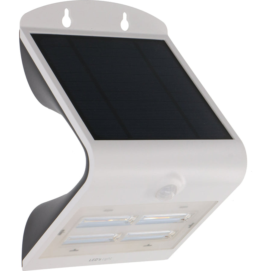 LED's Light Solar LED Wandlamp met Bewegingssensor 400 - 3 lichtstanden - Automatisch aan/uit - Wit Wandlampen led.gl