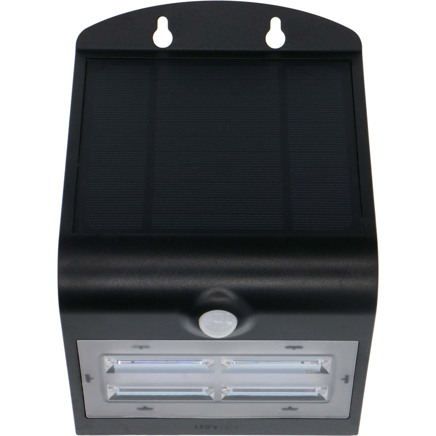 LED's Light Solar LED Buitenlamp met Bewegingssensor 400 - 3 lichtstanden - Automatisch aan/uit - Zwart Wandlampen led.gl