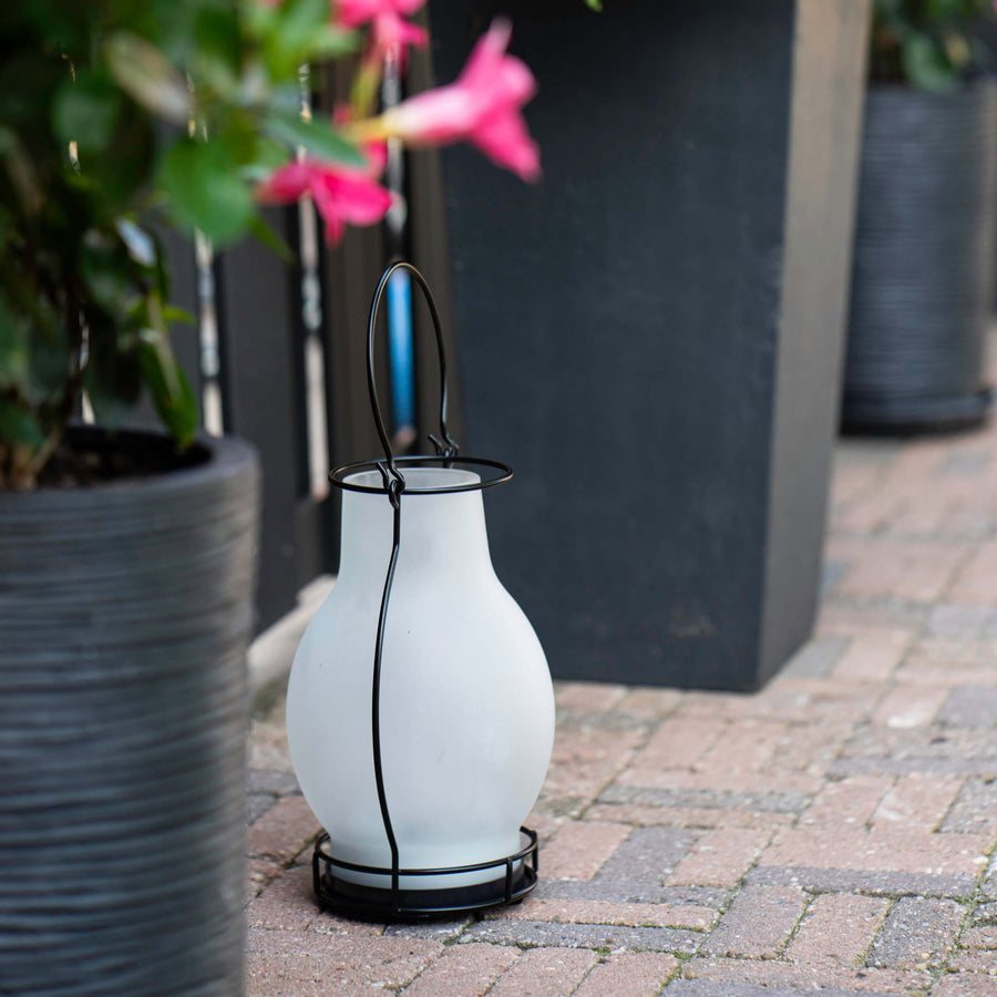 Solar Olielamp op zonne-energie met sensor - Automatisch aan/uit - Draadloos - 28 cm Buitenlampen led.gl