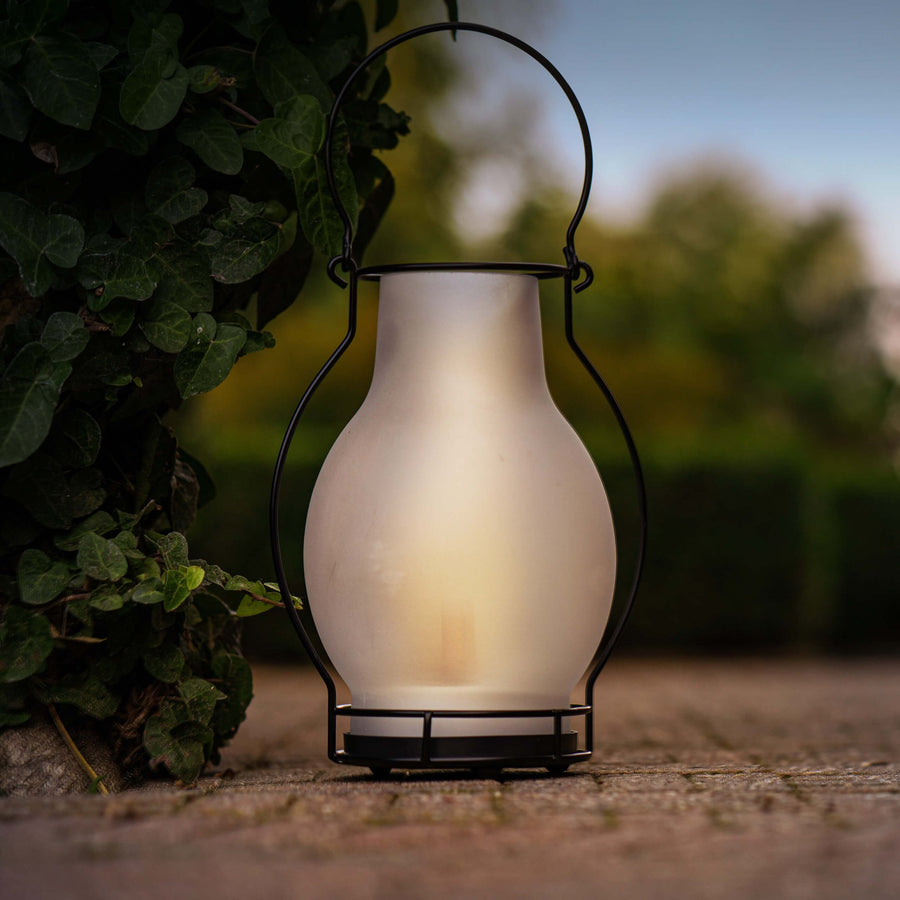 Solar Olielamp op zonne-energie met sensor - Automatisch aan/uit - Draadloos - 28 cm Buitenlampen led.gl