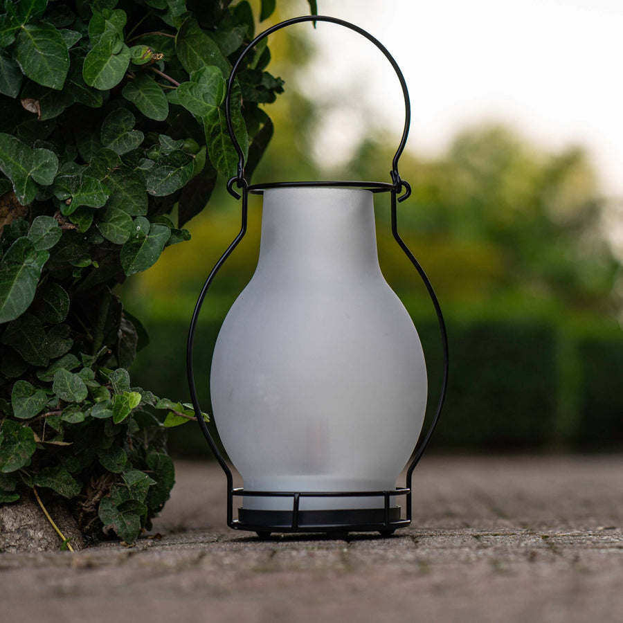 Solar Olielamp op zonne-energie met sensor - Automatisch aan/uit - Draadloos - 28 cm Buitenlampen led.gl