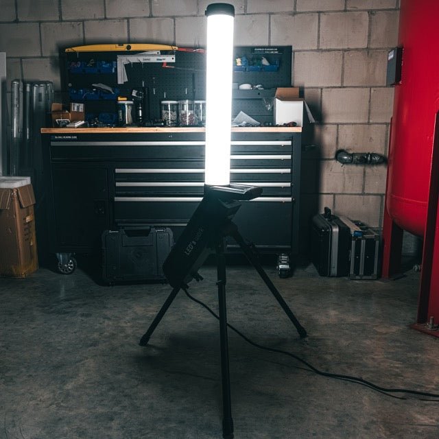 LED's Work Toren Bouwlamp 10000 - 360° gelijkmatige lichtverspreiding - IP54 waterdicht - 70W Bouwlampen led.gl
