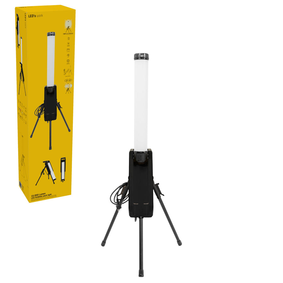 LED's Work Toren Bouwlamp 10000 - 360° gelijkmatige lichtverspreiding - IP54 waterdicht - 70W Bouwlampen led.gl