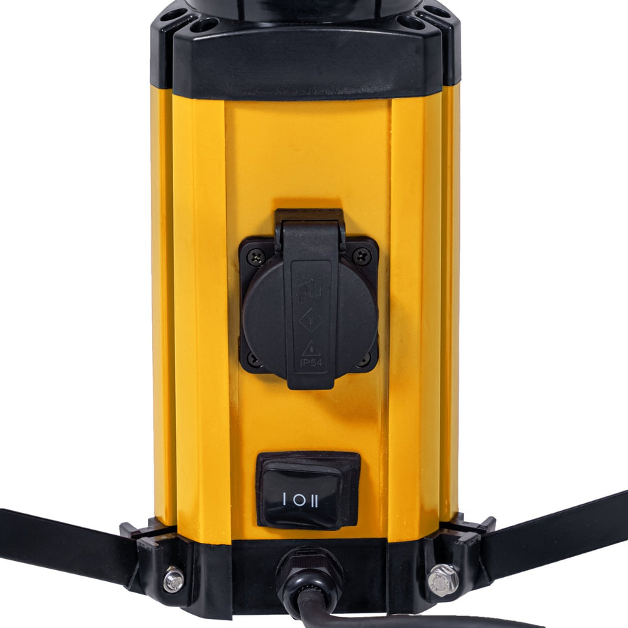 LED's Work Tripod Bouwlamp 12000 - 360 graden rondom licht - Extra stopcontact aansluiting - IP54 waterdicht - 100W Bouwlampen led.gl