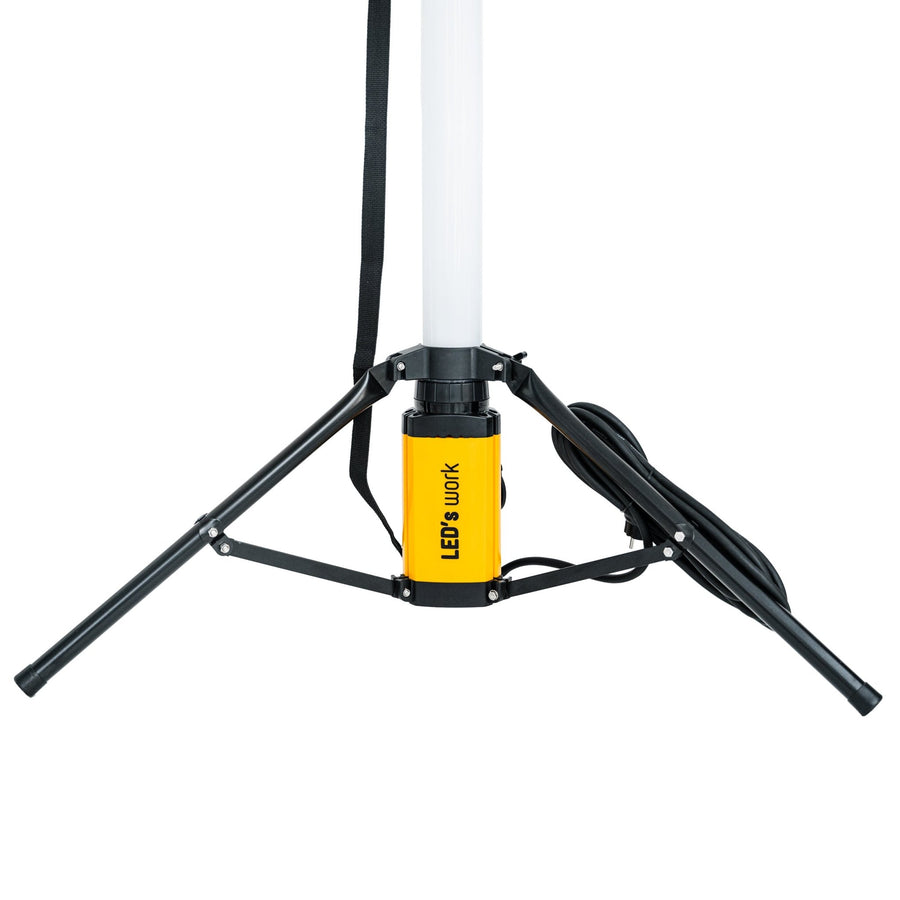 LED's Work Tripod Bouwlamp 12000 - 360 graden rondom licht - Extra stopcontact aansluiting - IP54 waterdicht - 100W Bouwlampen led.gl