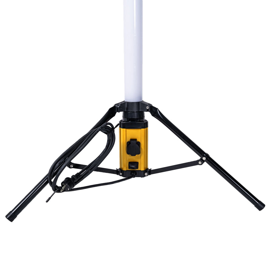 LED's Work Tripod Bouwlamp 12000 - 360 graden rondom licht - Extra stopcontact aansluiting - IP54 waterdicht - 100W Bouwlampen led.gl