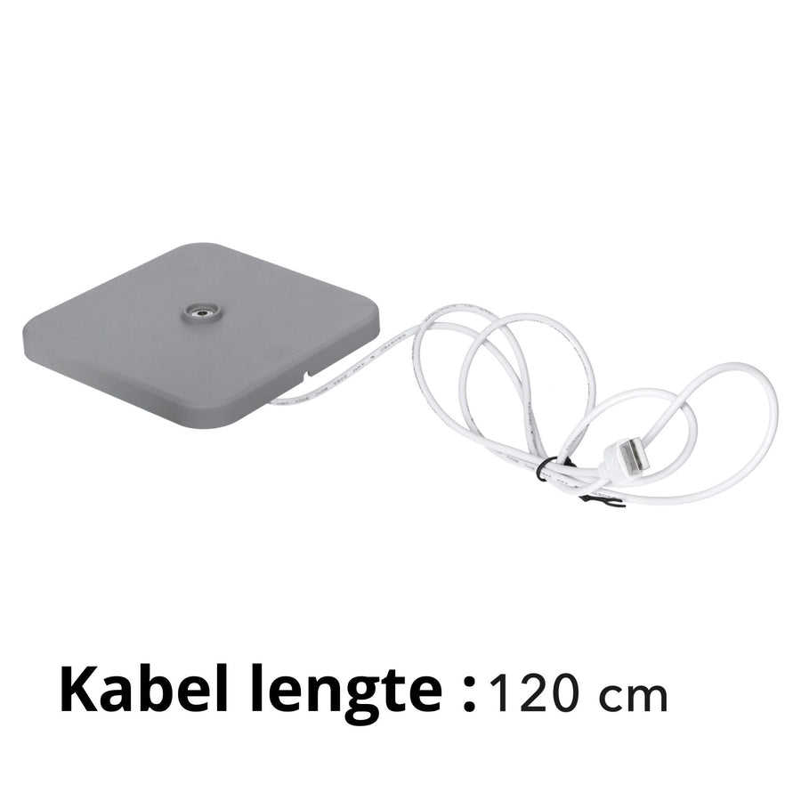 LED's Light Oplaadbare LED Tafellamp - Dimbaar via aanraking - Binnen en buiten - Grijs Tafellampenen led.gl
