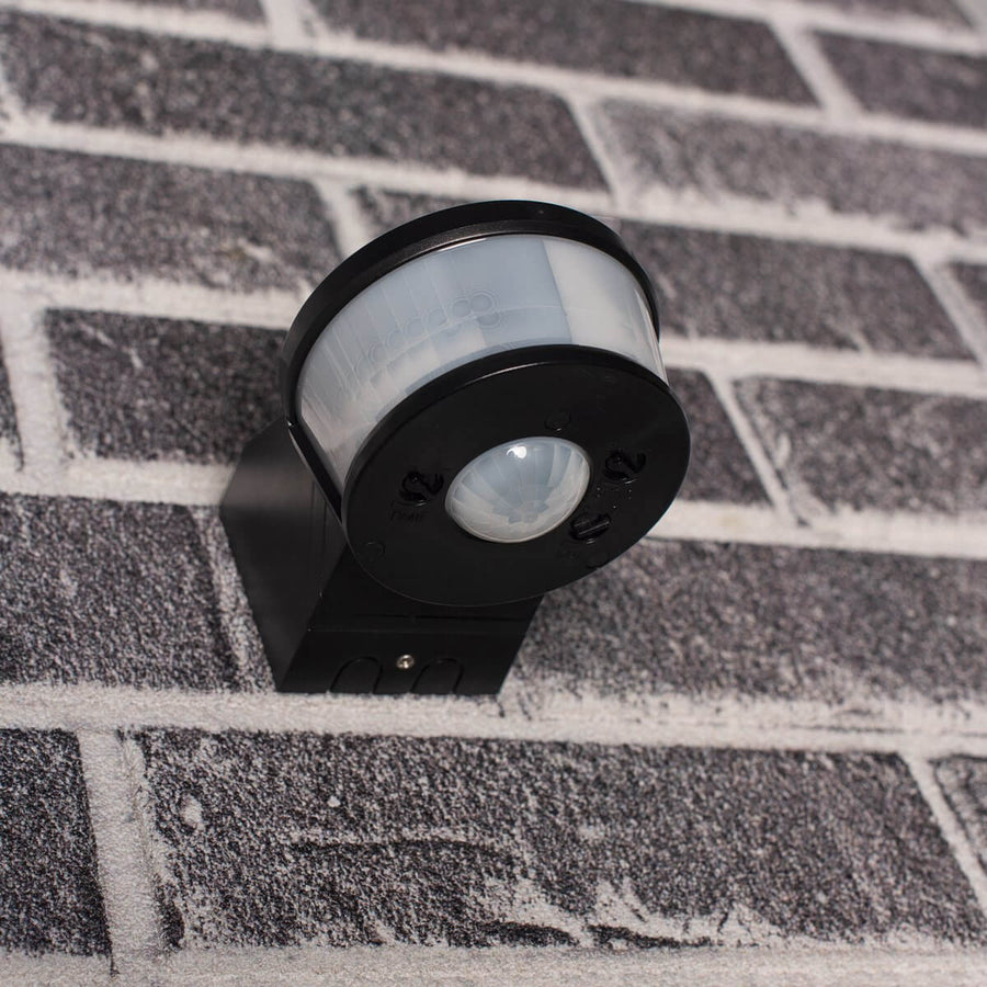 LED's Light Pro Bewegingssensor met Hoekbeugel Universeel - 12 meter bereik - Zwart Sensoren led.gl