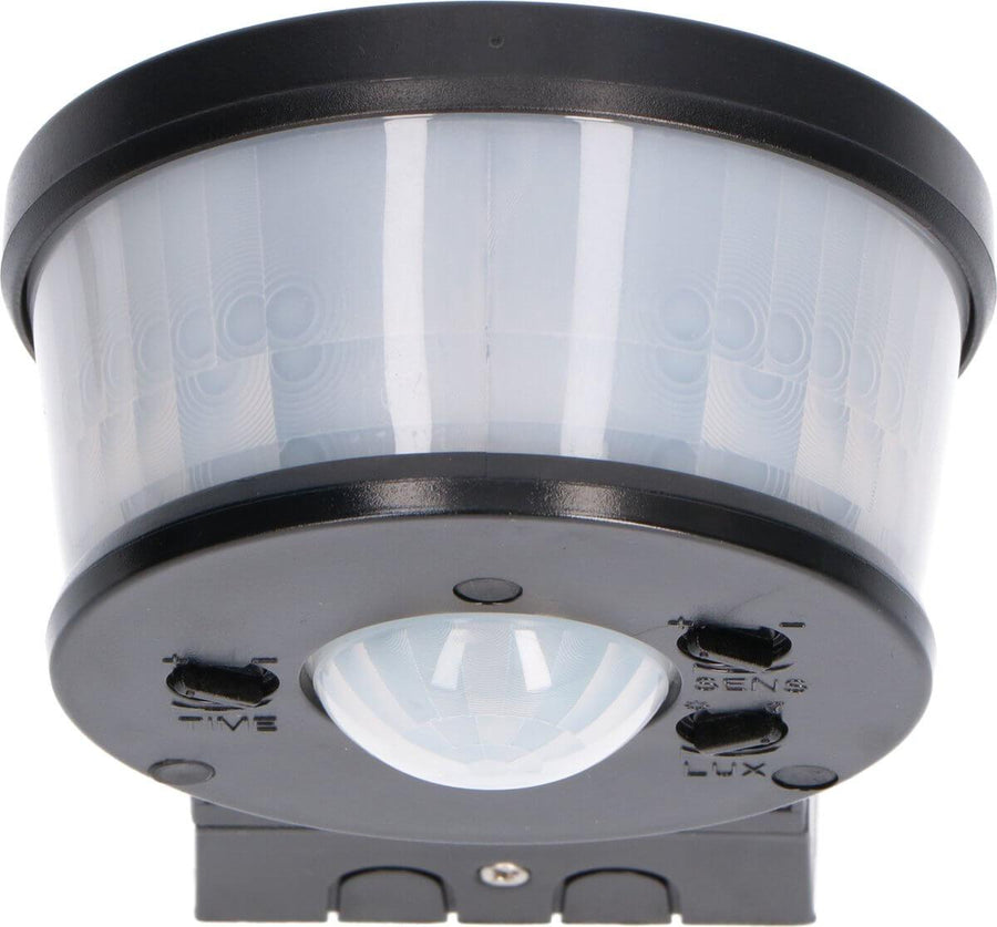 LED's Light Pro Bewegingssensor met Hoekbeugel Universeel - 12 meter bereik - Zwart Sensoren led.gl