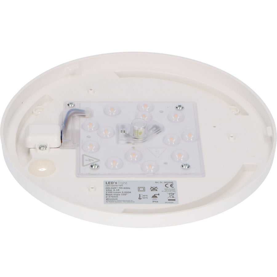 LED's Light Universele Plafondlamp 1160 - Ø 27 cm - Warm wit (3000K) - Spatwaterdicht IP44 Plafondlampen led.gl
