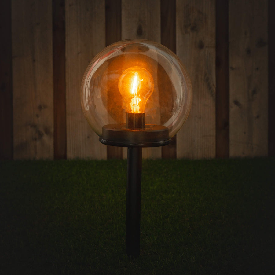 Vintage Solar Priklamp met sensor - Automatisch aan/uit - Warm wit licht - IP44 - 54 cm Buitenlampen led.gl